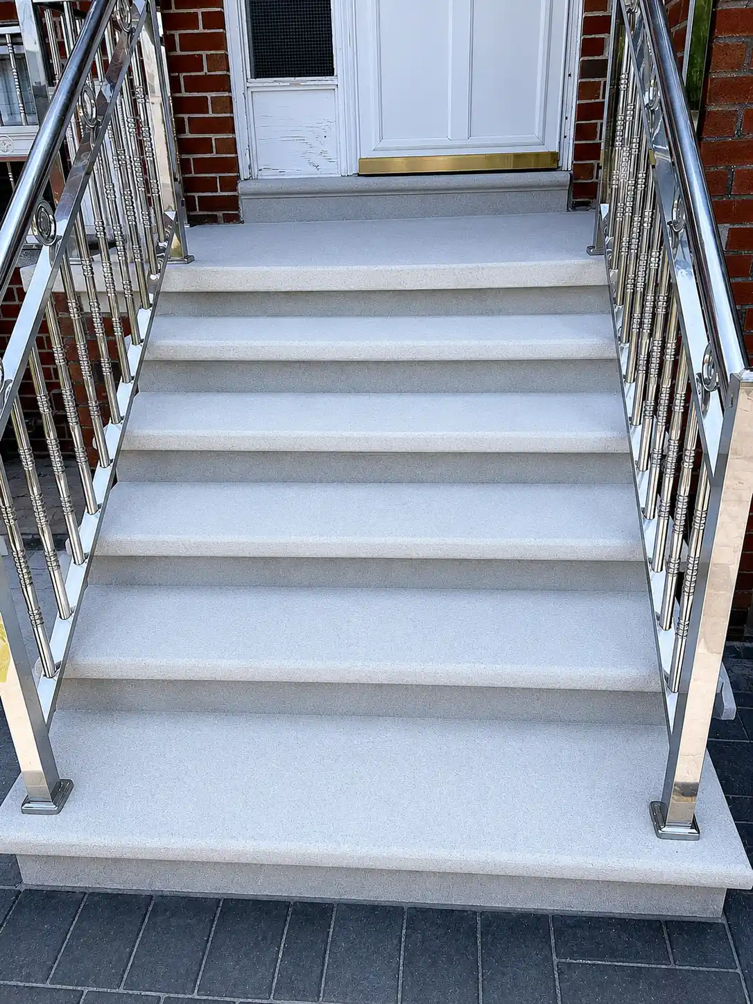 After - Exterior Stone Stair Resurface