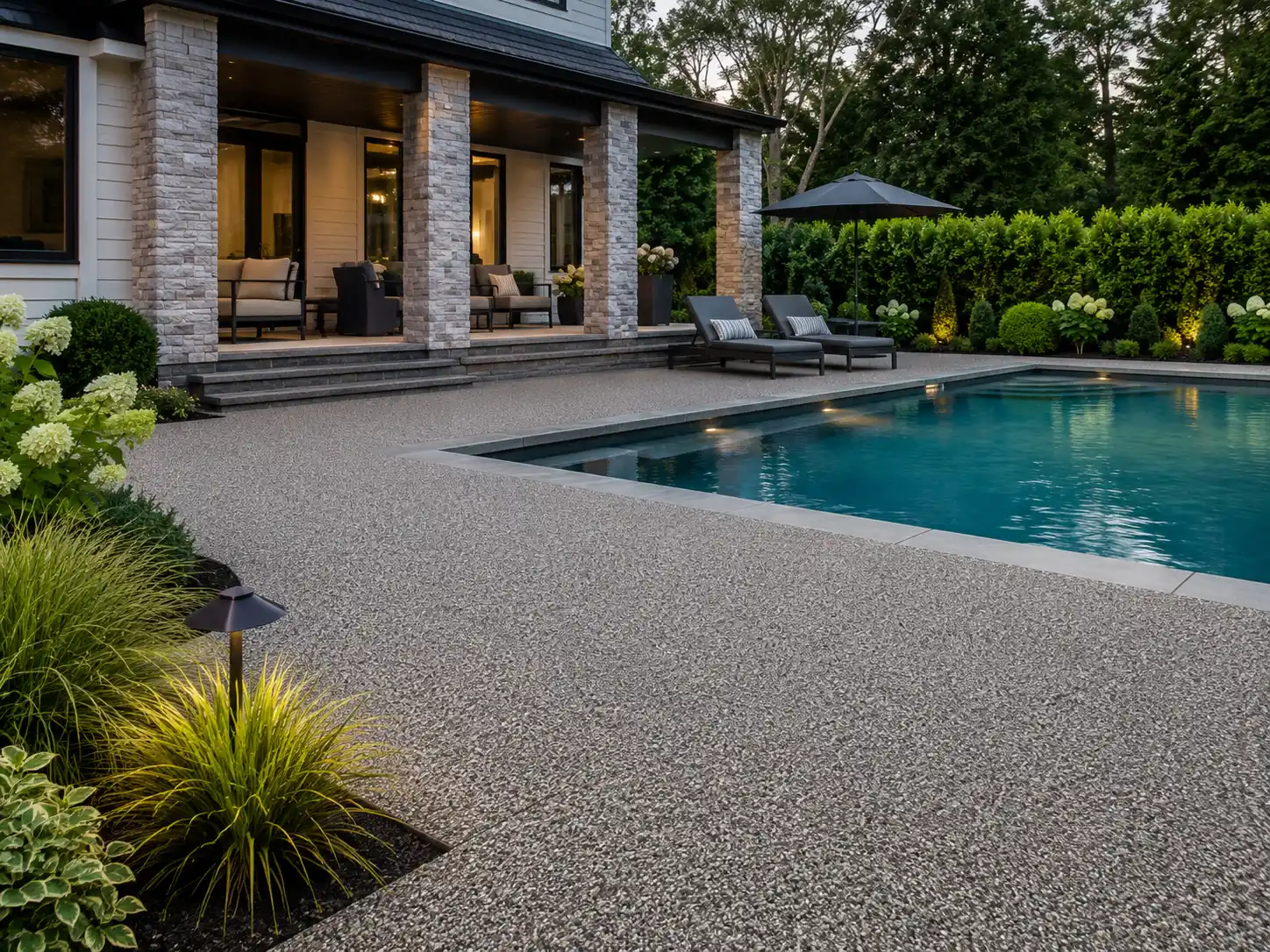 Stone Carpet Pool Deck