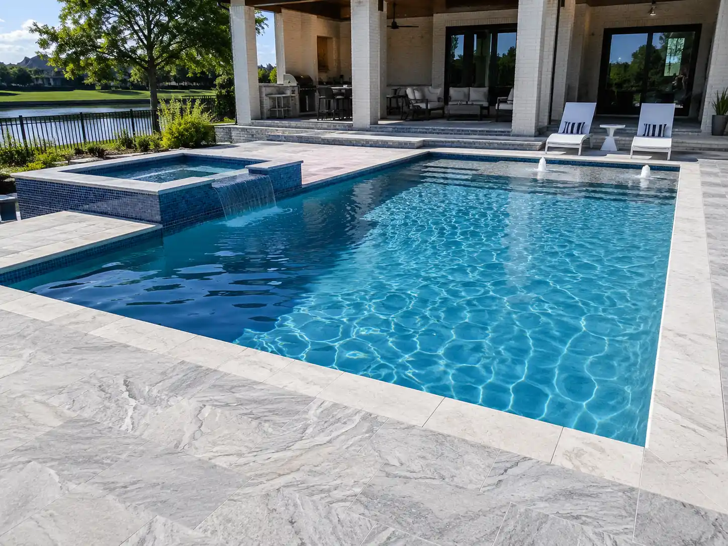 Luxury Marble Pool Deck