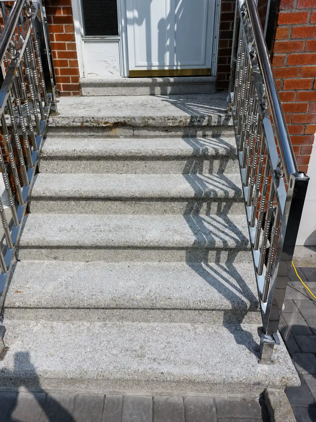Before - Exterior Stone Stair Resurface